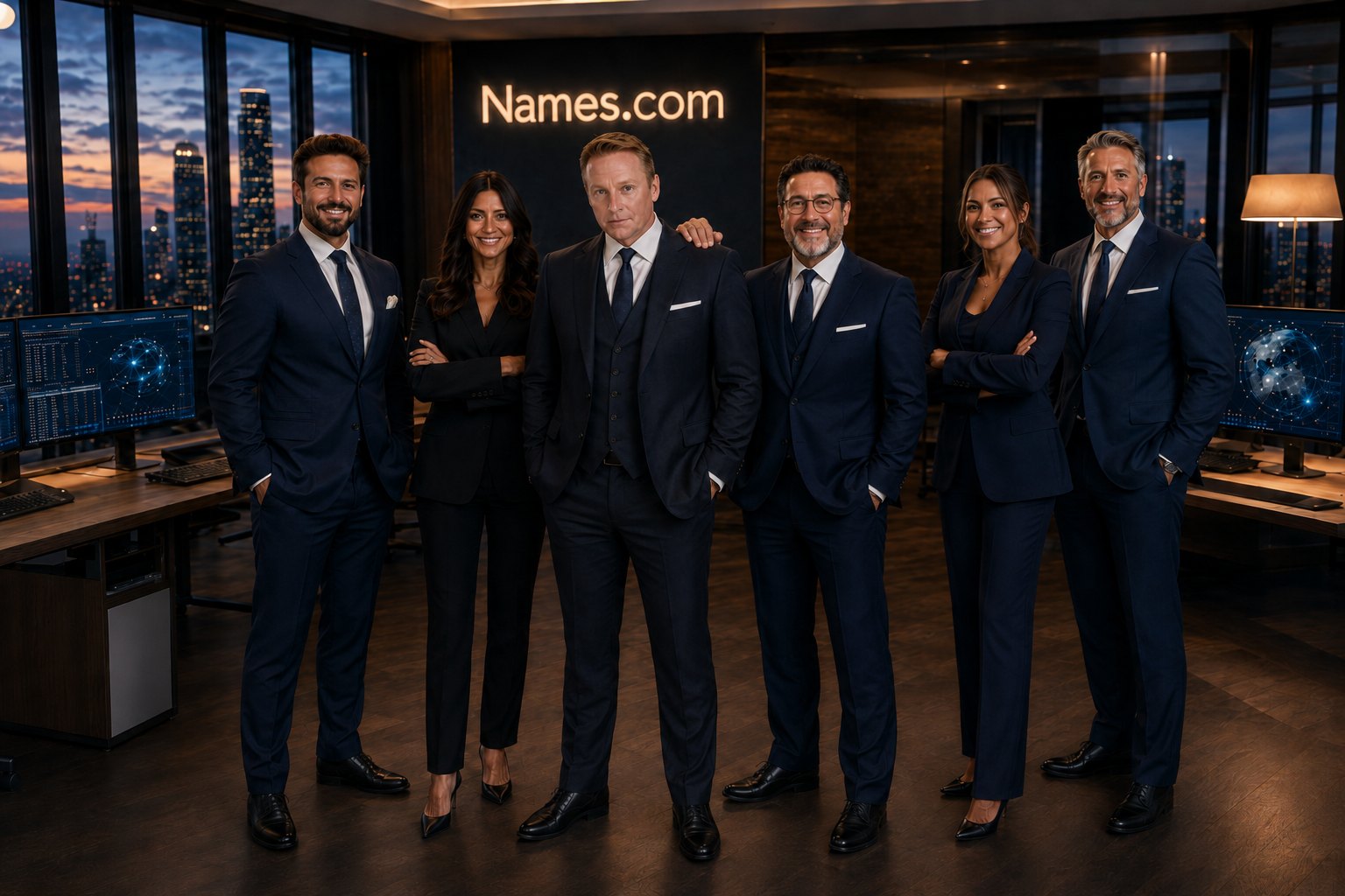 The Names.com brokerage and acquisitions team